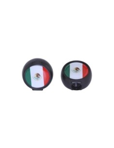 Flat Mexico Flag Valve Caps Schrader Valve.